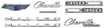 Photo represents subcategory: 1966 Chevelle Complete Nameplate Kits
