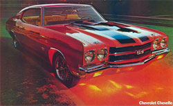 1970 chevelle ss foldout poster parts
